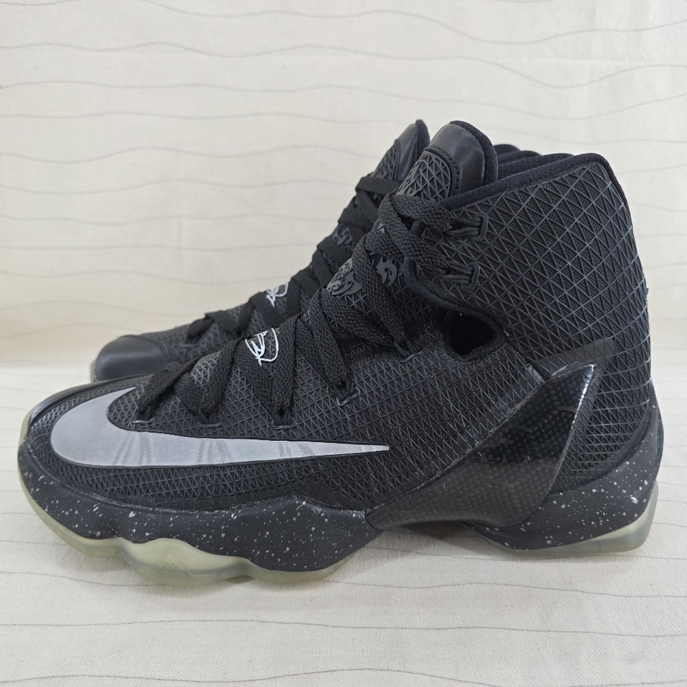 Nike Mens LeBron 13 Elite High Black Basketball Shoes Sneakers 831923-001 Sz 10 - Picture 2 of 13